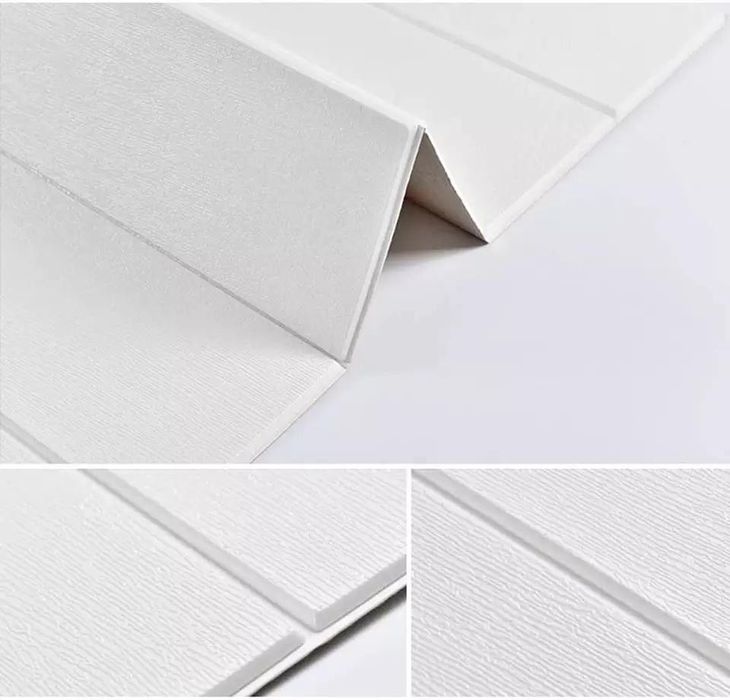 3 D Пана Ламперия в бяло Самозалепващи тапети Релефни тапети