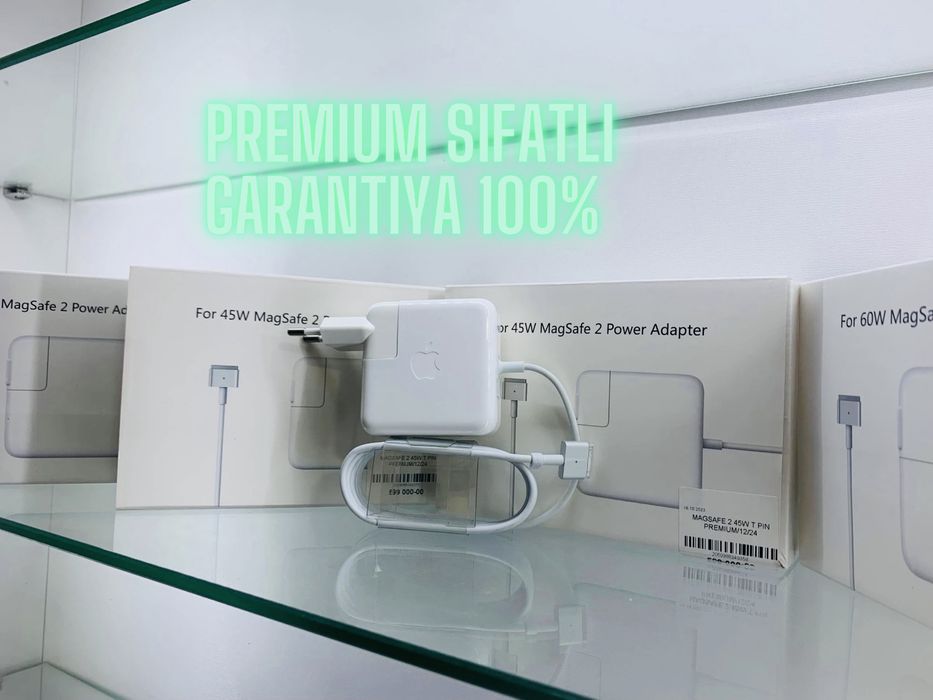 АКЦИЯ! Бесплатная достовка Зарядка макбука блок MagSafe 1/2 45/60/85w