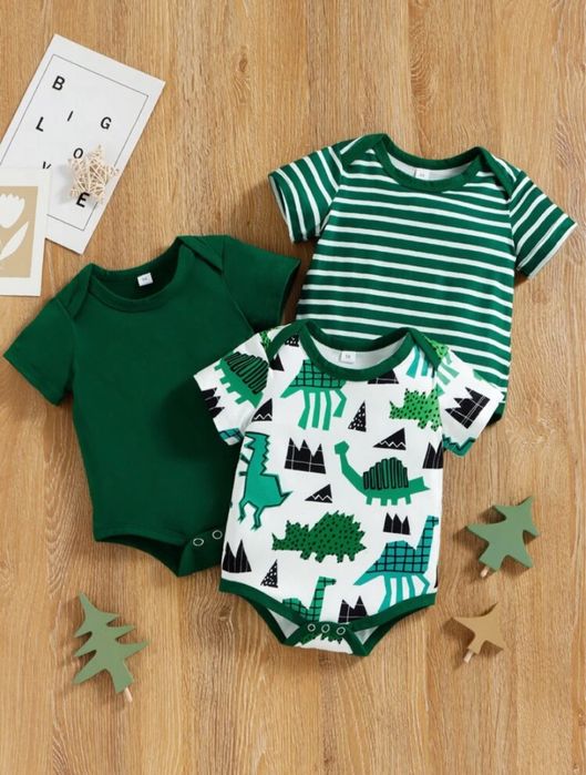 Боди за момче, комплект от 3 броя