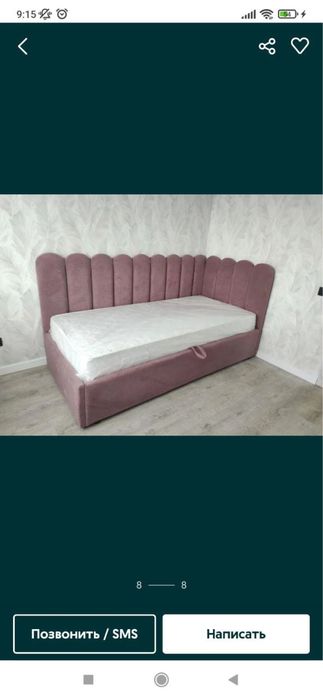 Детская угловая кровать. Детский крават.  Детская мягкая кровать