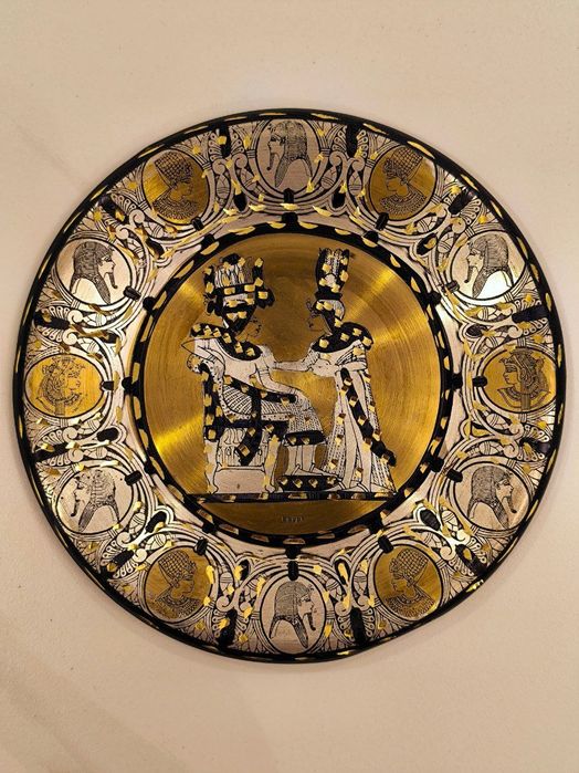 Египетская декоративная тарелка (медная)