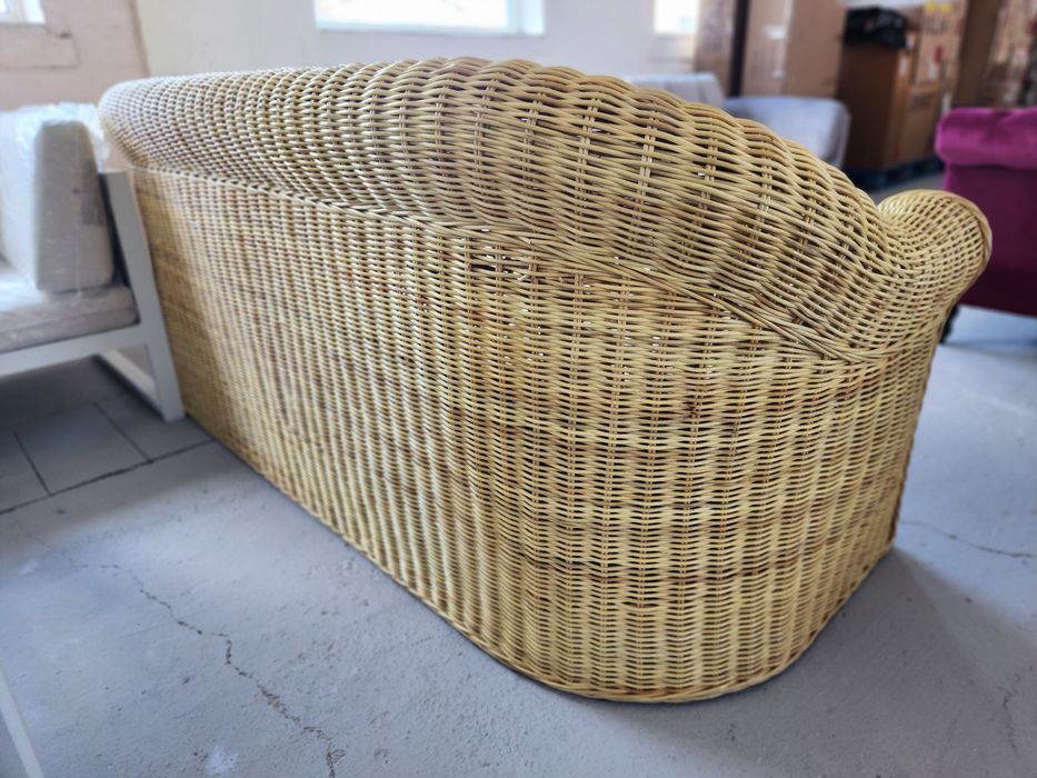 PROMOTIE! Bancă ratan natural 3 locrui LIVADEIA