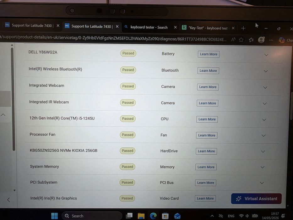 Dell Latitude 7430 / i5-12th / 16GB Ram / 256 SSD