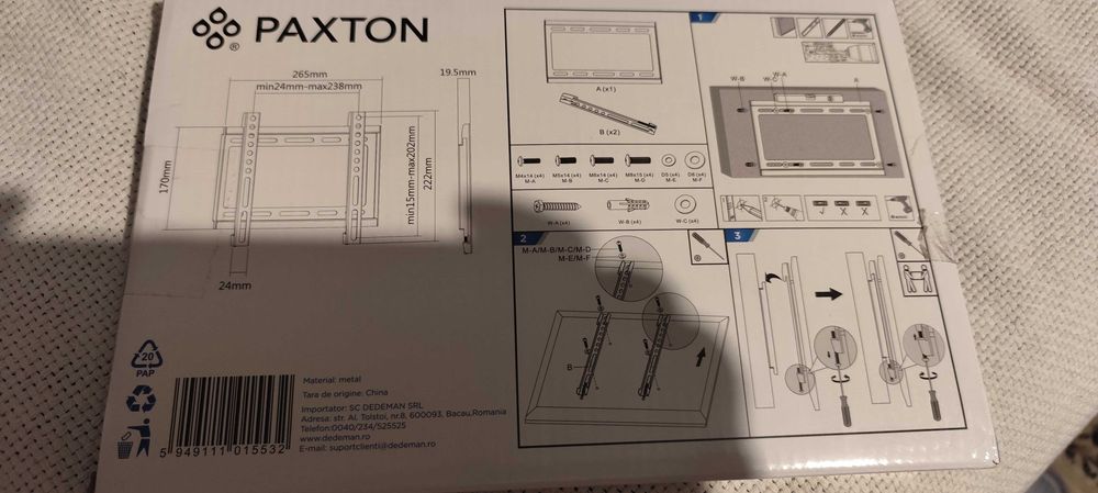 suport de perete Paxton Vesa 50 75 100 200  nou