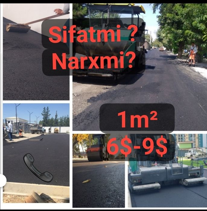 Sifatli asfalt xizmatlari