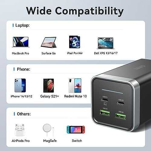 Ново 150W многофункционално USB зарядно 4-портово за лаптоп MacBook Pro