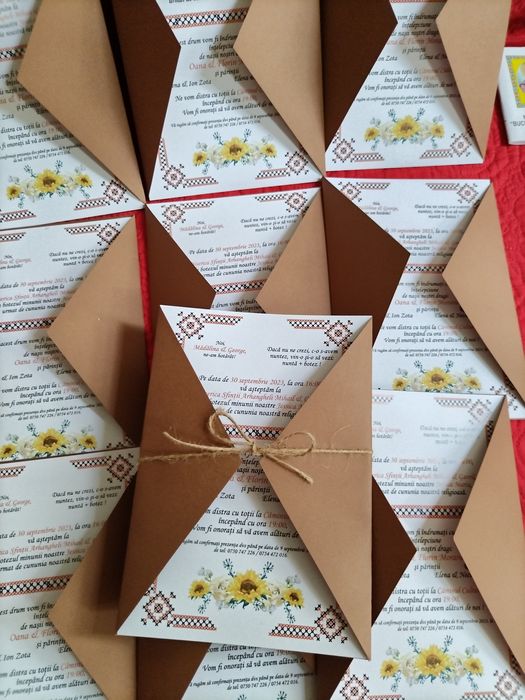 Invitații pentru nuntă, botez sau 2 în 1