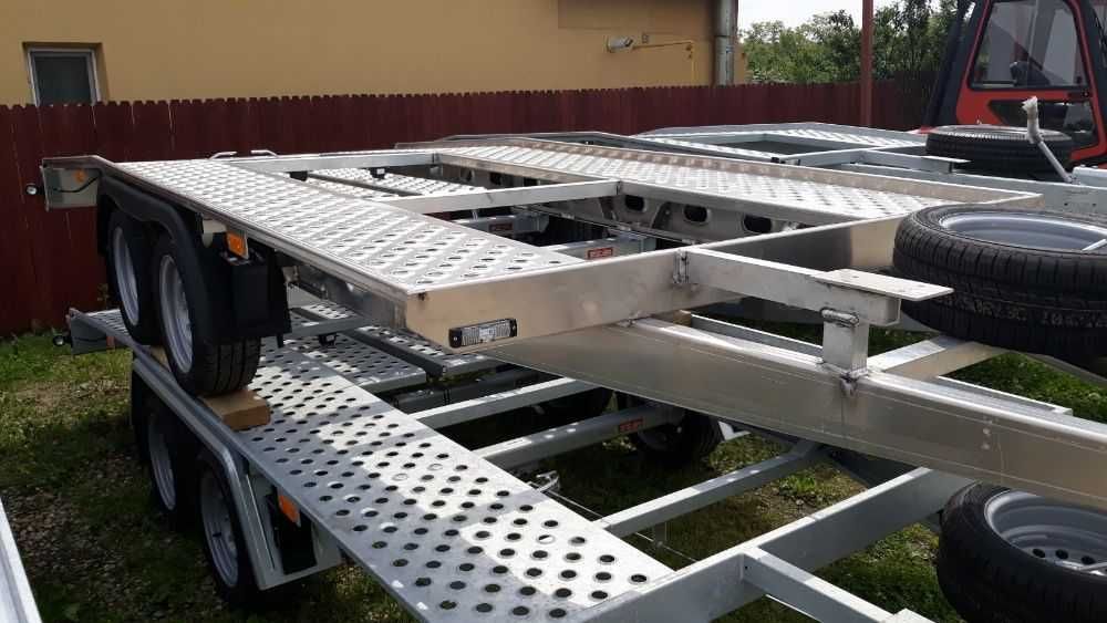 Platforma transport auto ALUMINIU, 1 axa sau doua, NOUA!!, OFERTA!!!
