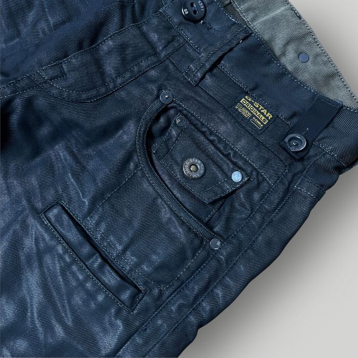 G-STAR RAW WAXED DENIM Y2K Opium Black Jeans "Army Radar Straigt" (200