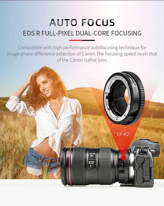 Viltrox Адаптер Canon EF и EF-S към EOS R / EF-R2