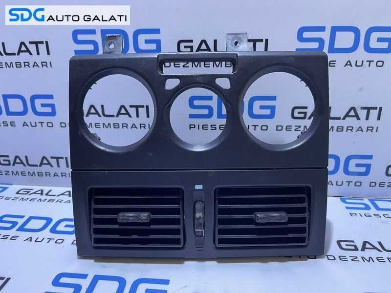 Set Gura Grila Aer Aerisire Ventilatie Rama Bord Centrala Panou Comanda AC Clima Fiat Albea 2002 - 2012 Cod 735336638
