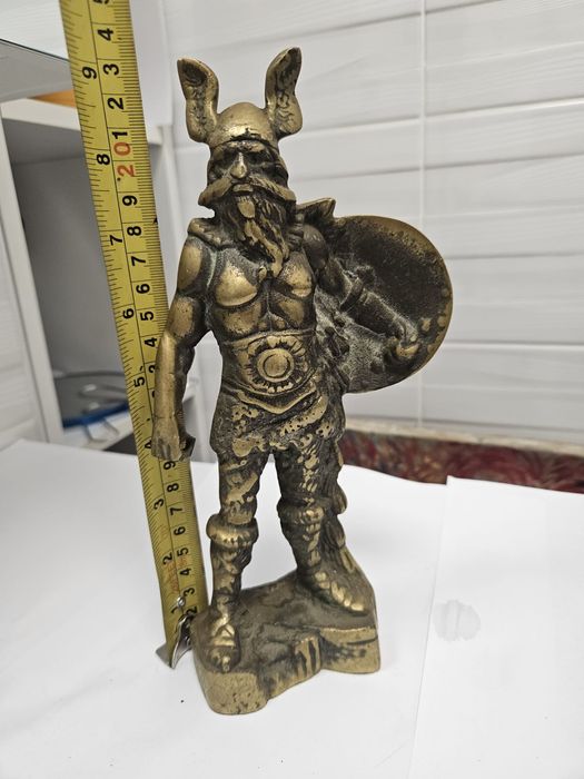 Statueta bronz plin războinic Gal/ viking