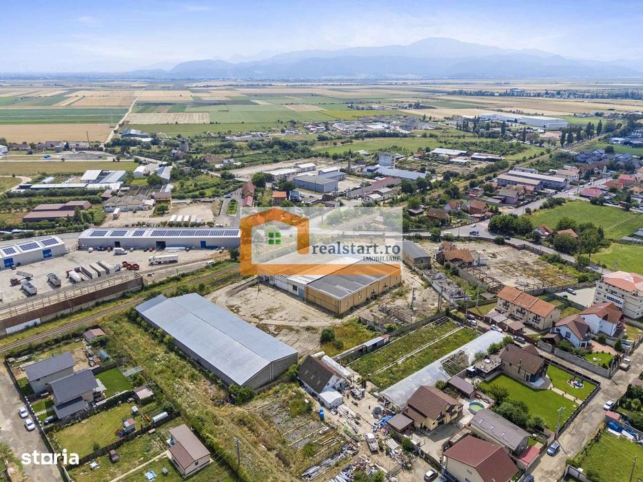 Codlea, Depozite si teren 1,7Ha, 5600mp cladiri, D 155ml la DJ112A, ac