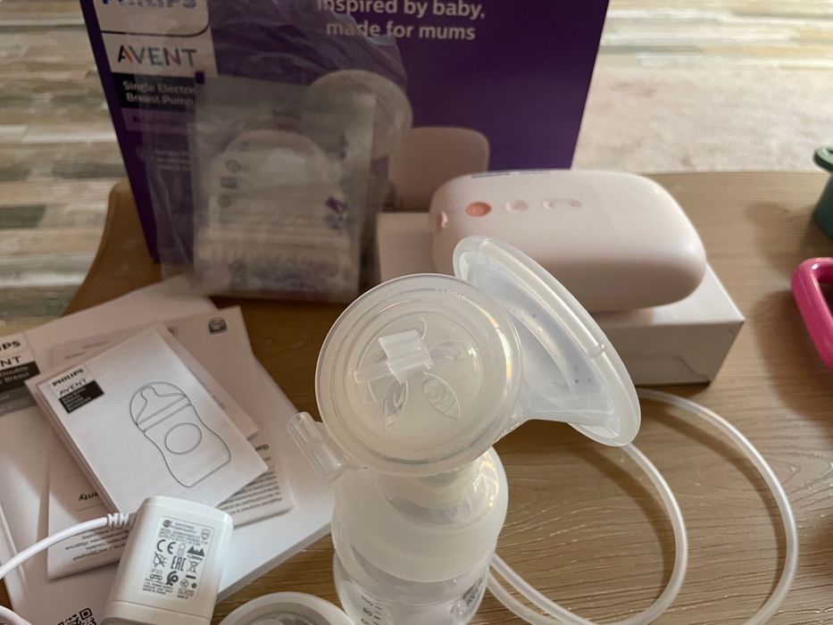 Електрическа помпа за кърма Philips Avent, единична, розово SCF395/31