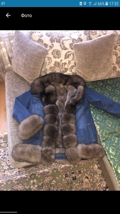 Продам Новую Джинсовую Парку с Мехом 44-46р