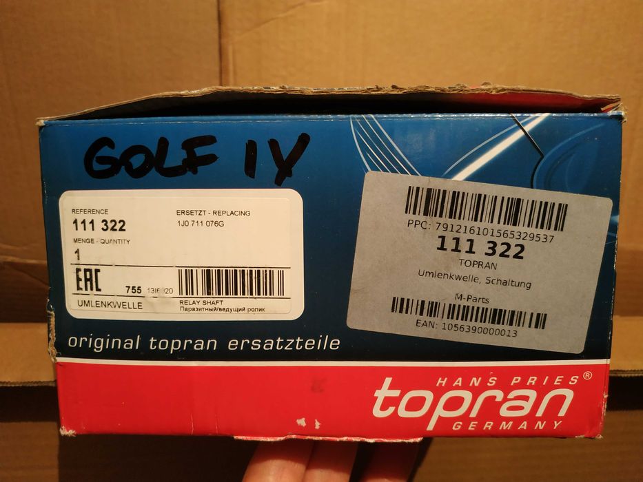 TOPRAN 111322 1J0711076G Arbore auxiliar mecanism schimbare viteze