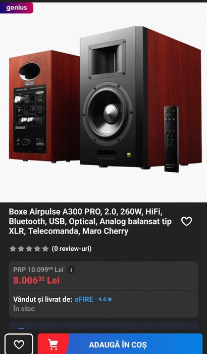 Boxe active High end Edifier Air Pulse A 300 Pro