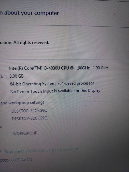 Laptop Lenovo B 50-70
