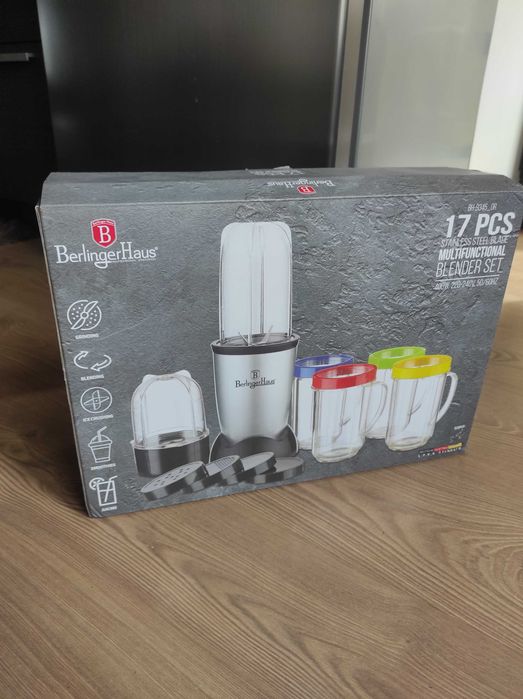 Ново Мултифункционален блендер с приставки Berlinger Hous, 90 лв