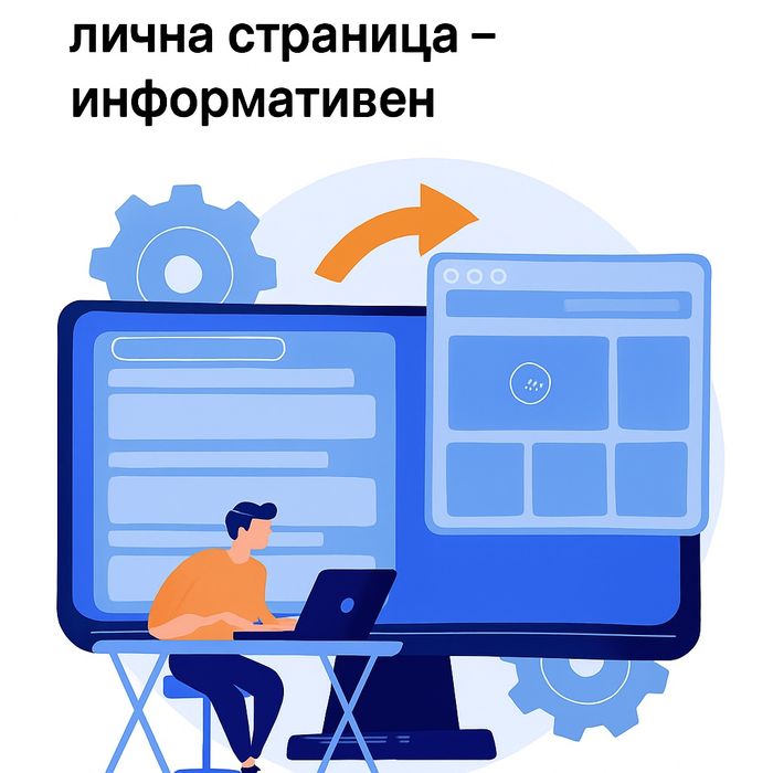 Изработка на информативен уебсайт за бизнес или лична страница