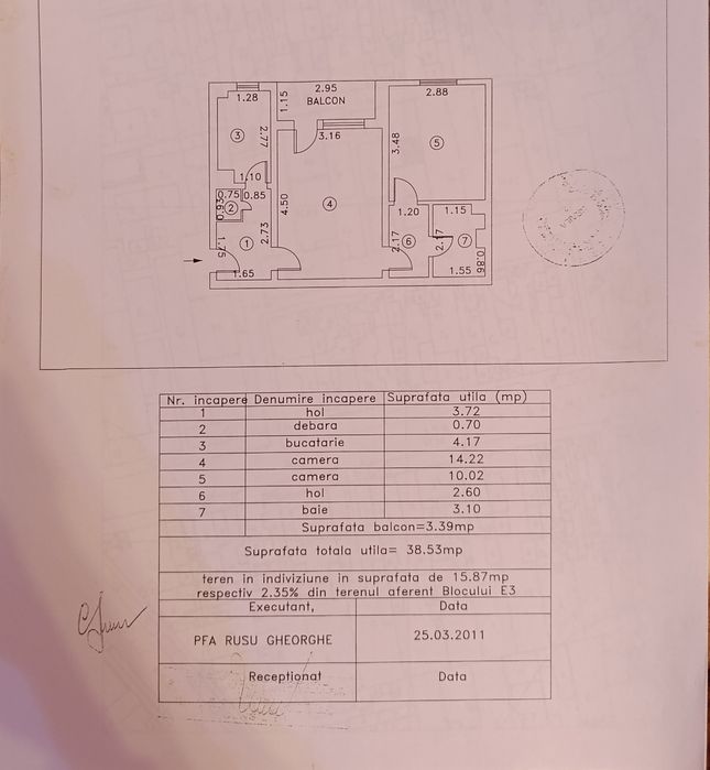Proprietar vand apartament 2 camere – zonă liniștită
