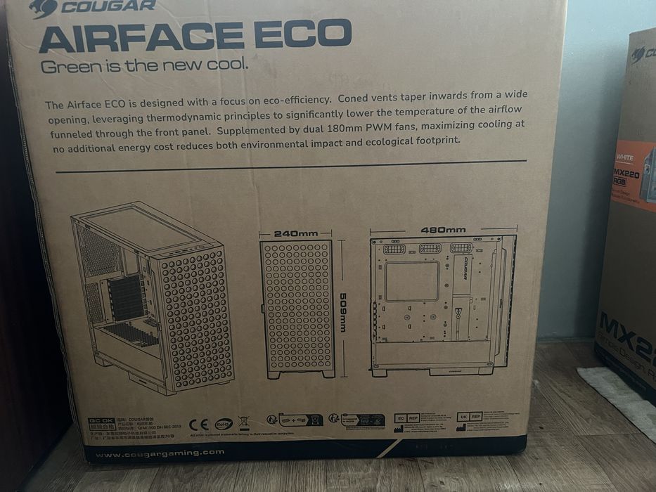 Компьютерный корпус Cougar airforce eco rgb white