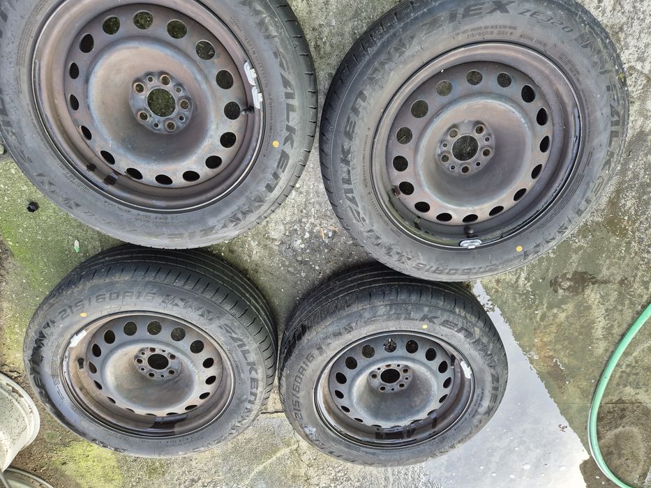 4бр стоманени джанти за Пежо 807/ 2007г/ 6.5ж Х16/ ет 30/ 5Х 98/