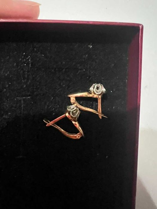 Серьги из красного золото