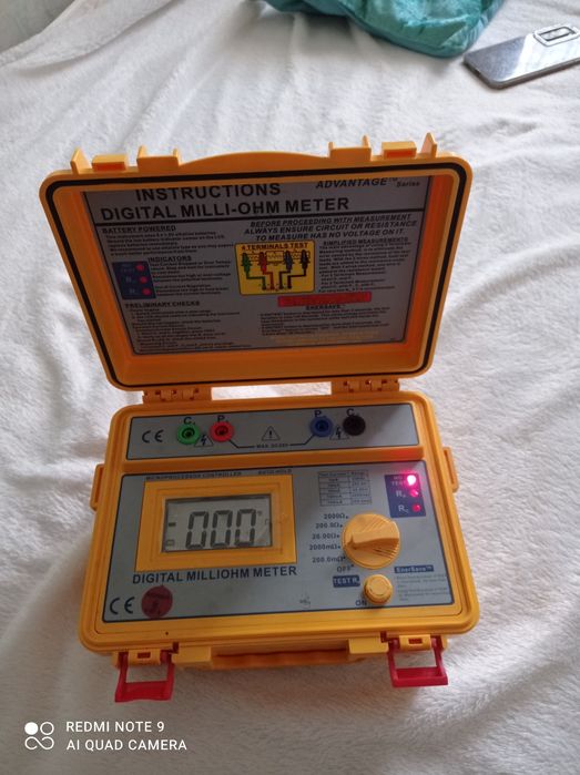 Digital milli-ohm meter