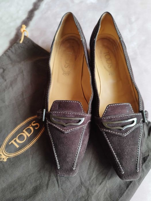 Tod's  велурени дамски мокасини