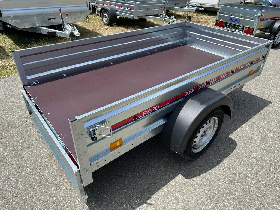 Remorcă auto 750kg REPO – Carte RAR, asigurare și număr roșu
