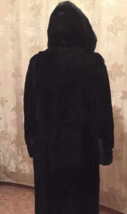 Шуба черный бриллиант