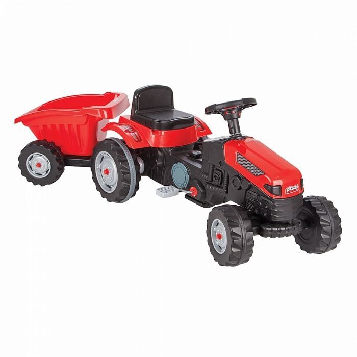 Педальная машина Tractor с прицепом Pilsan  Бесплатная Доставка