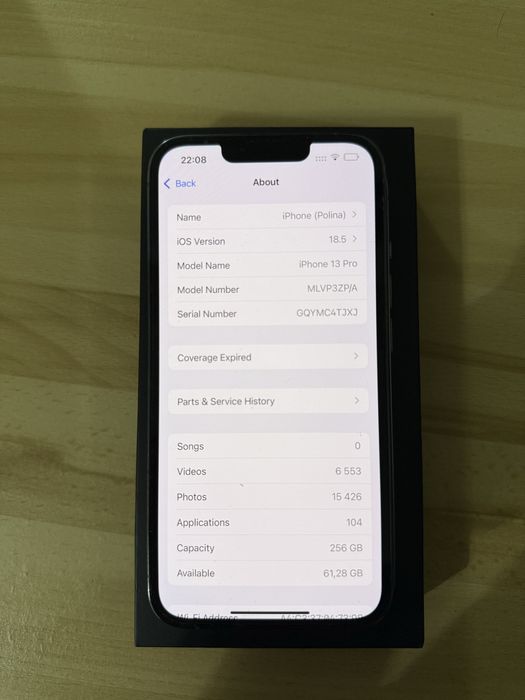 iPhone 13pro 256 gb в отличном состоянии