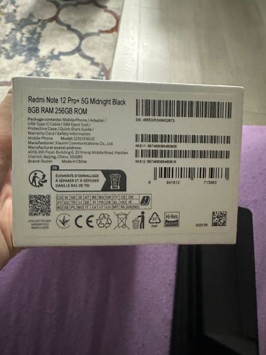 Redmi Note 12 pro plus 256/8