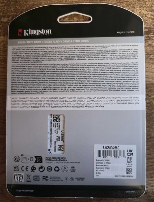 SSD Kingston KC600 capacitate: 256 GB, NOU, sigilat!