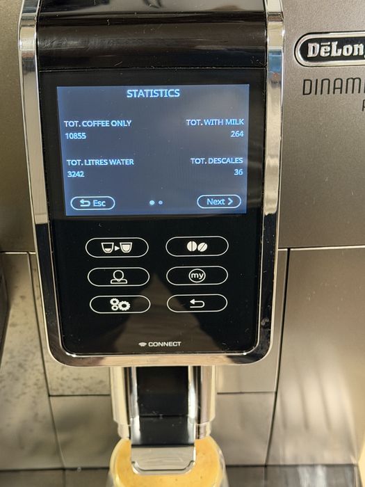 Кафемашина кафе автомат delonghi dinamica plus Bluetooth с гаранция