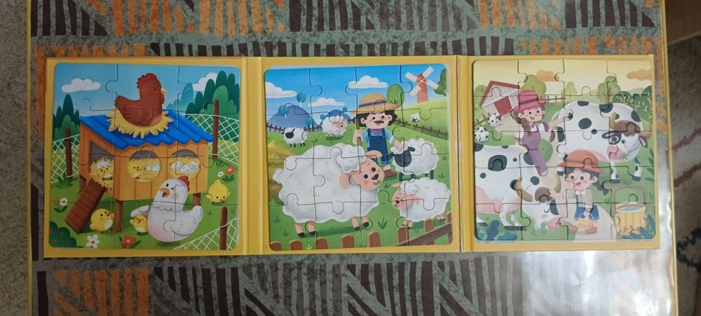 Продам магнитные пазлы