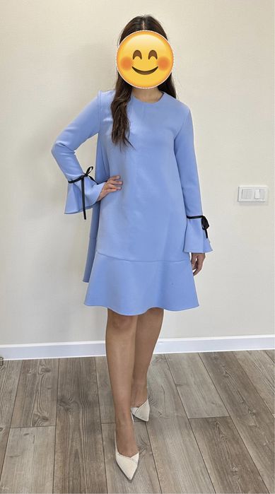 Платье голубого цвета