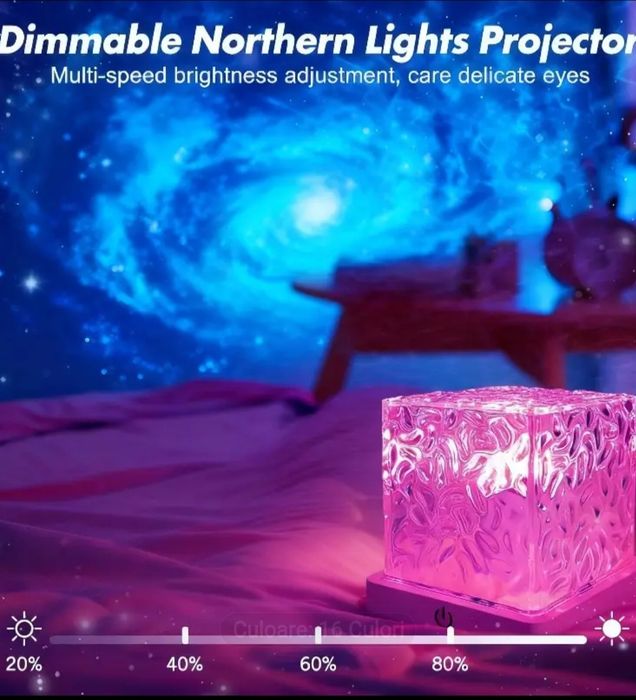 Lampa cu model de apa