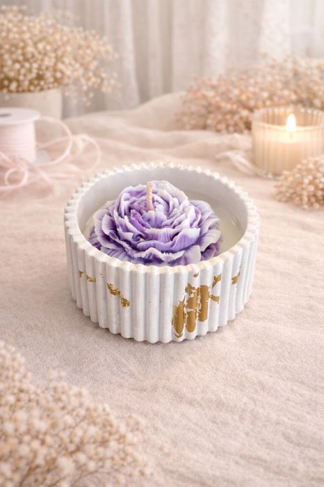 Marturii nuntă/botez din ceara de soia naturala