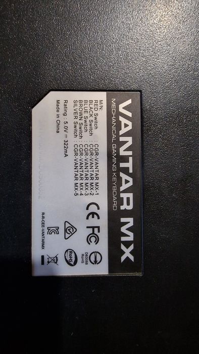 Cougar Vantar MX механична клавиатура червени суичове