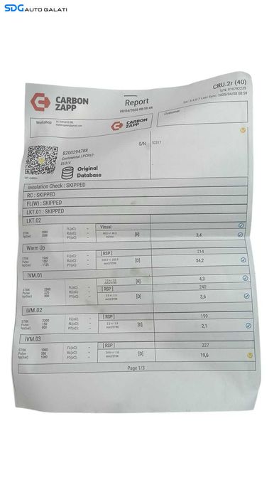 Injector Injectoare cu Fisa de Verificare Renault Clio 3 1.5 DCI 78KW 106CP 76KW 103CP 65KW 88CP 2005 - 2014 Cod H8200294788 166009445R [M8144]