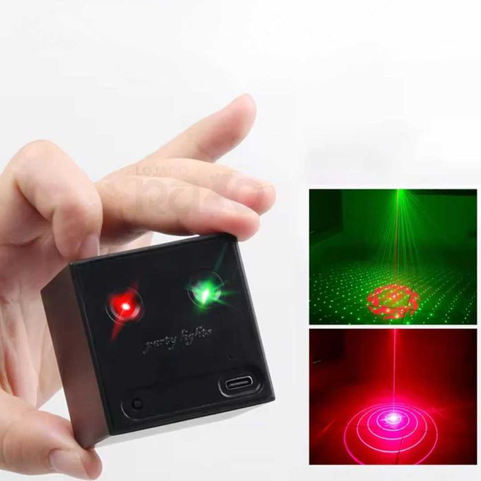Cel mai puternic laser party 7d cu 32 proiectii laser rosu,verde,nou!