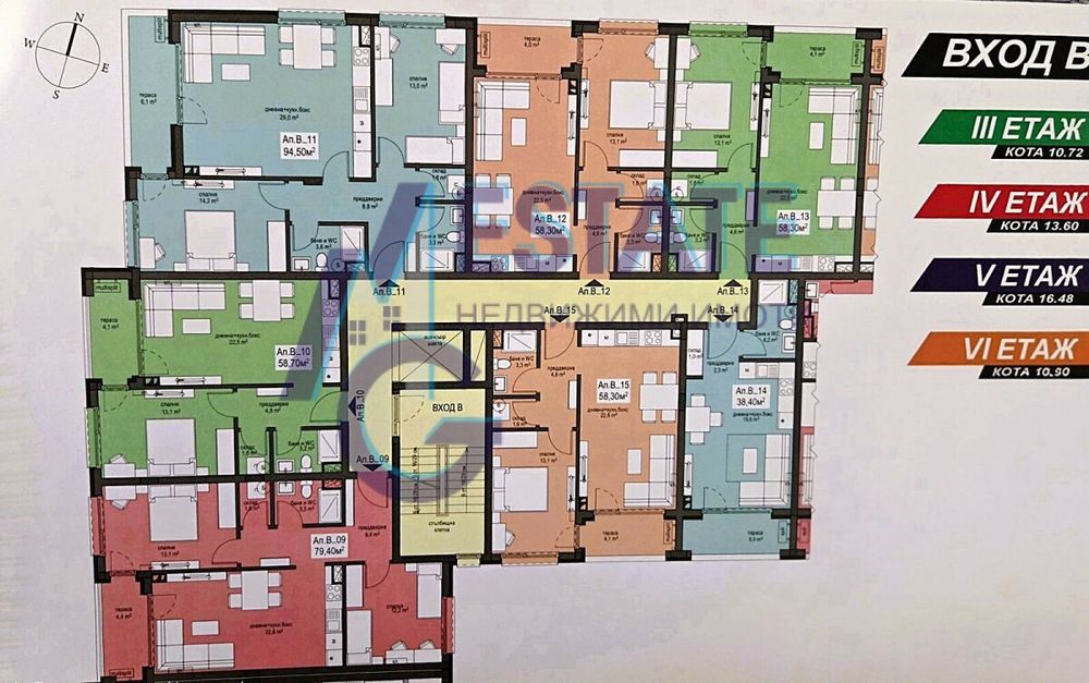 Светъл двустаен апартамент с източно изложение в нова модерна