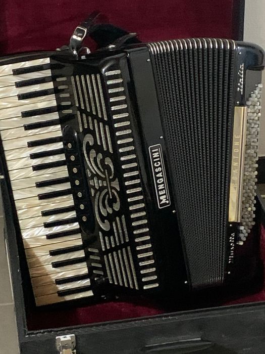 Acordeon Mengascini cu cameră + Amplificare