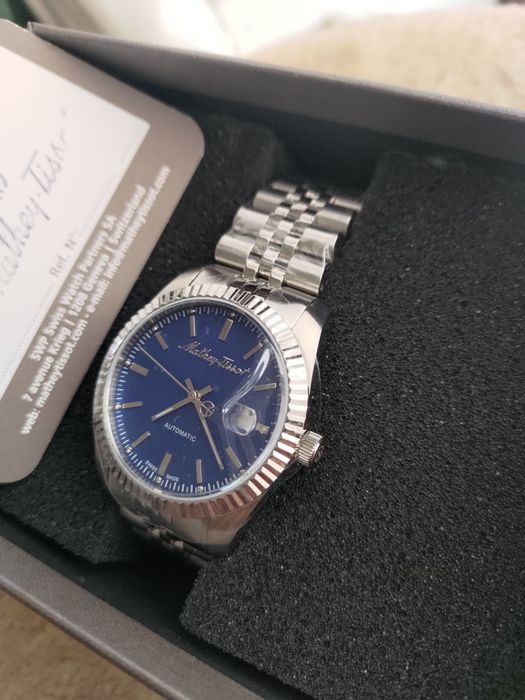 Mathey-Tissot Mathy III Automatic Blue Dial Men's Watch H1810ATABU