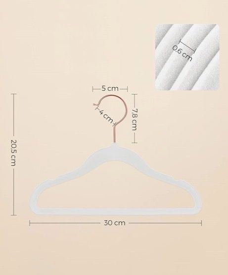 Комплект от 50 детски закачалки SONGMICS