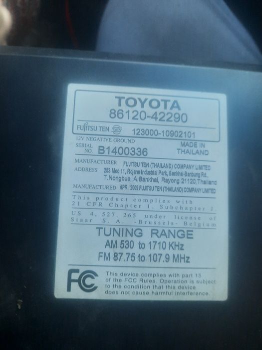 Автомагнитола Toyota RAV4