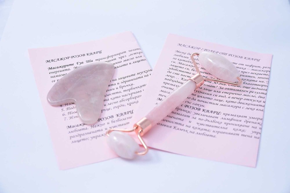 Гуа Ша аметист, нефрит, розов кварц, оникс, карнеол. КОЛЕДА